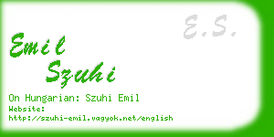 emil szuhi business card